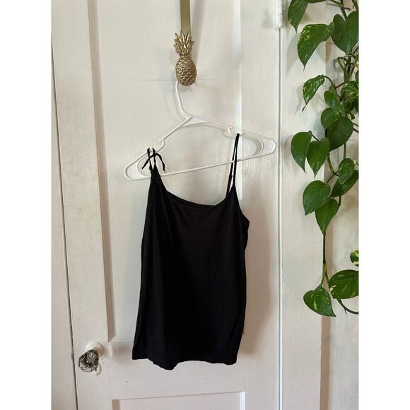 Loft women’s size medium black tank top spaghetti strap - Picture 1 of 9
